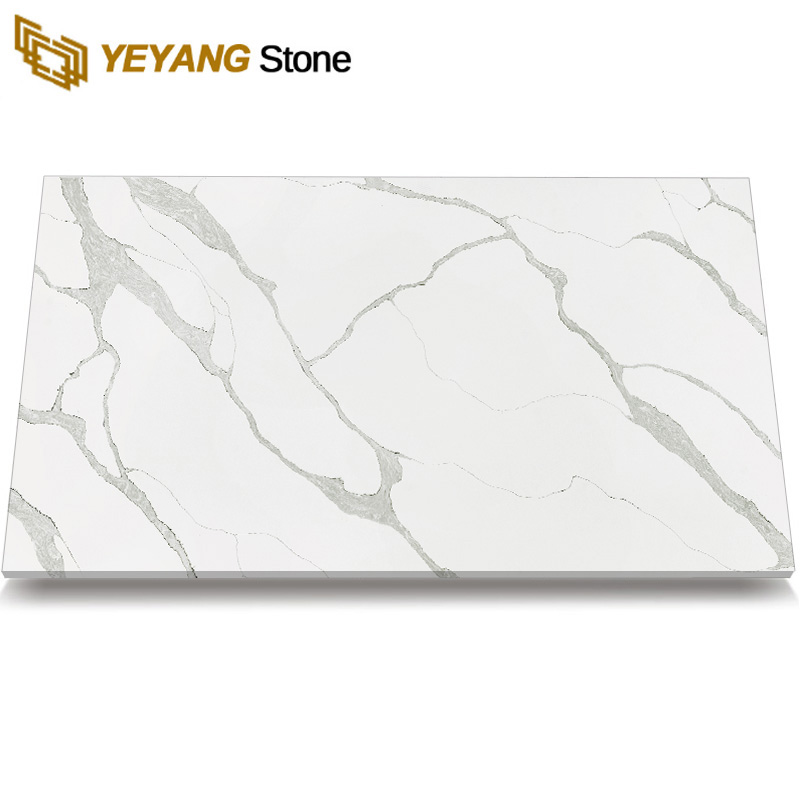 Artificial Stone White Quartz Counter Top for Kitchen Surface