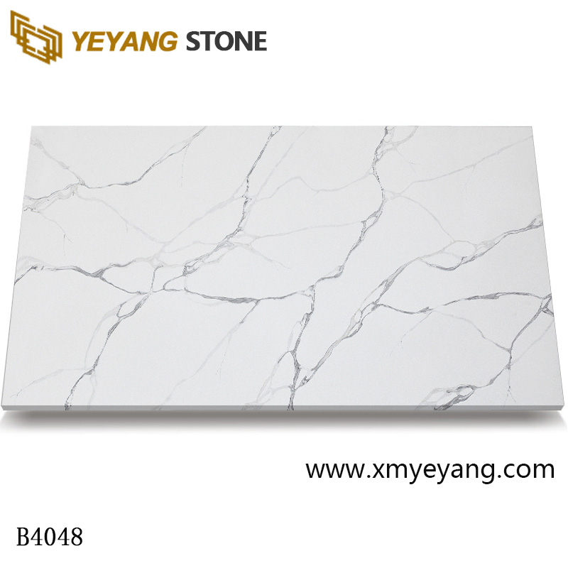 Engineered quartz slab quartz tiles for kitchen B4048