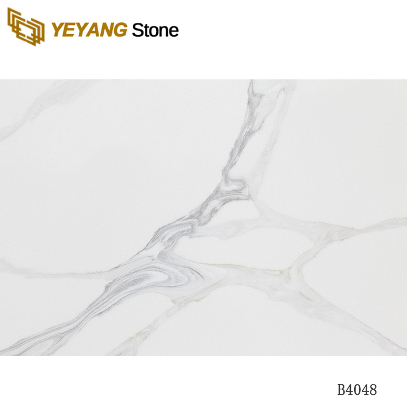 Engineered quartz slab quartz tiles for kitchen B4048