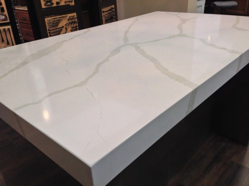 white quartz slab