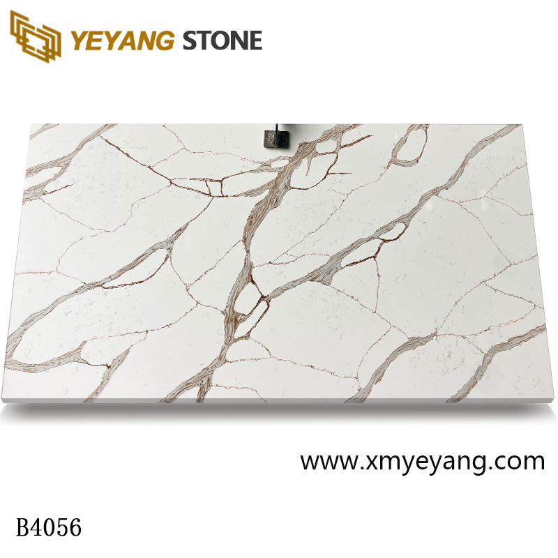 artificial quartz stone gold quartz slabs suppliers B4056