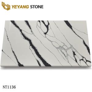 Panda hvid kvarts marmor vener NT1136