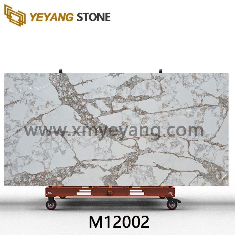 Calacatta Gold Quartz That Looks Like Marble | Luxury Series M12002