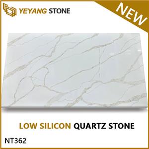 Piatra de cuarț cu conținut scăzut de siliciu Calacatta Series Big Slab NT362