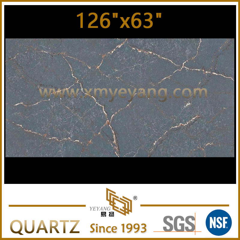 Parisien Bleu - Finition Polie - Blue Quartz Slab | Σειρά πολυτελείας NT483