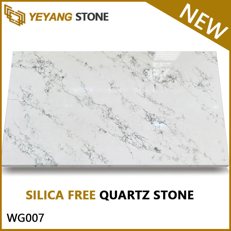 Silica Free Quartz Stone Calacatta Series Big Slab WG007