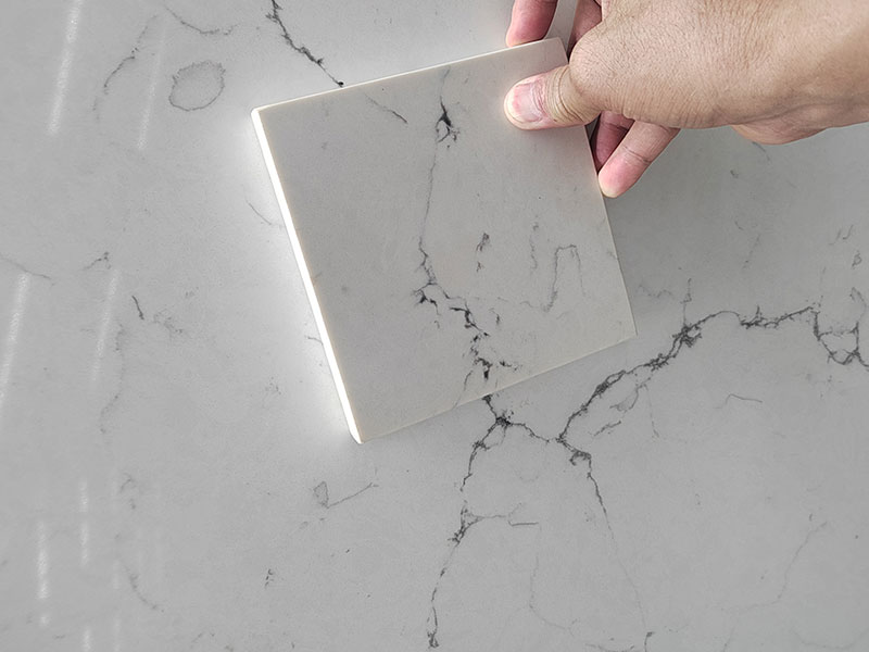 December Engineer Quartz Countertop Project of Misterio Quartz