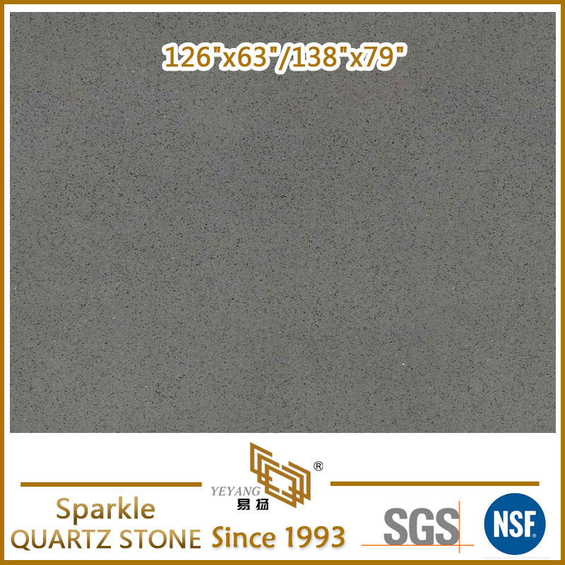 Polished Surface Beige Quartz Slabs with SGS Certificate SPK0002