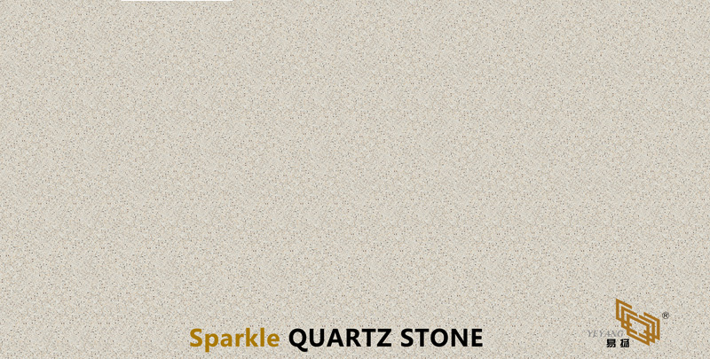 Polished Surface Beige Quartz Slabs with SGS Certificate SPK0002