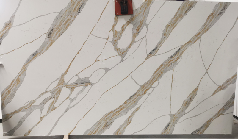 calacatta gold quartz kitchen