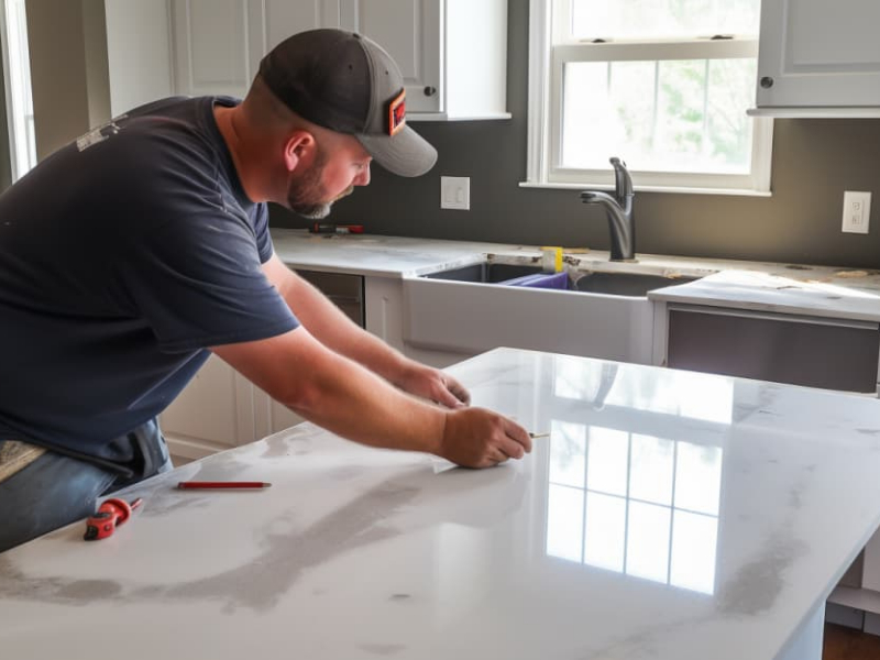 quartz countertop installation