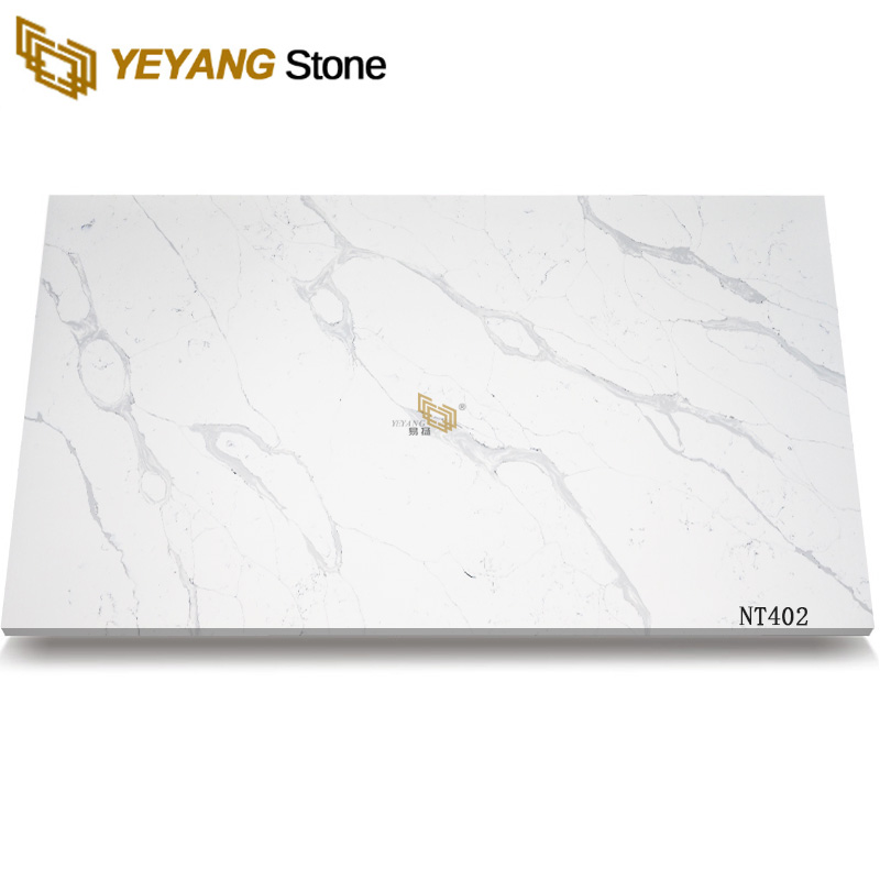 Mid-Tone Gray Quartz Countertop with Soft Veining