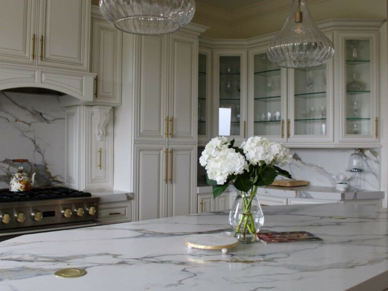 printed quartz countertop