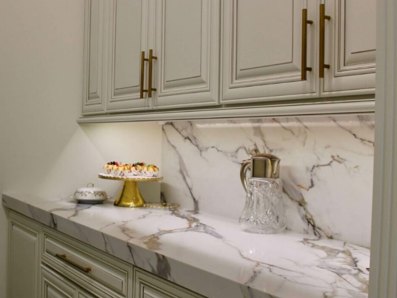 printed quartz slab