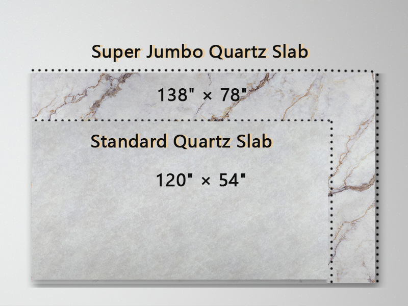 printed quartz slab