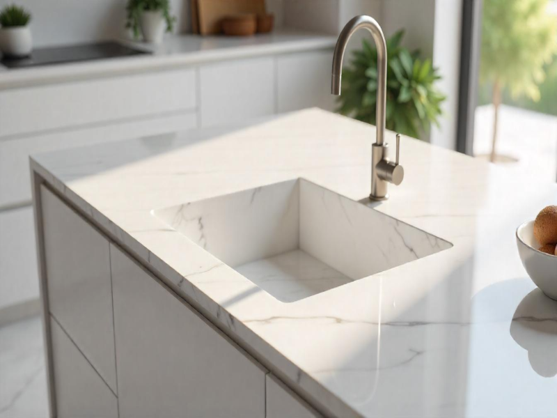 integrated quartz sink