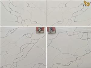 July Custom-Cut-to-Size NT336 Calacatta Quartz Slabs Delivered to Colorado, USA