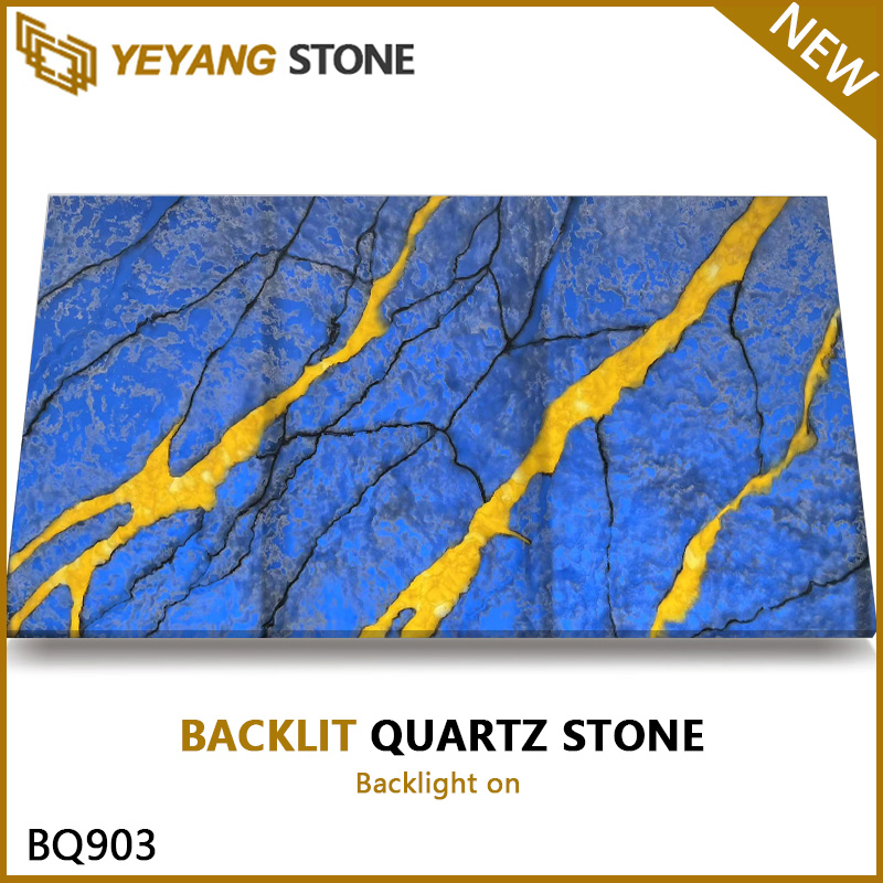 Bold Backlit Quartz Slabs for Backlit Quartz Countertops