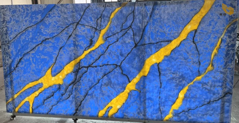 backlit quartz counter
