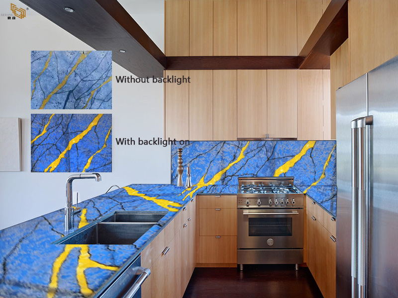 backlit quartz countertops