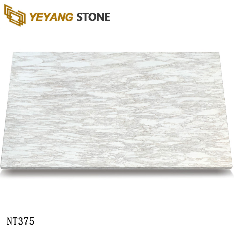 Cut-to-Size Warm Carrara Quartz Slabs NT375