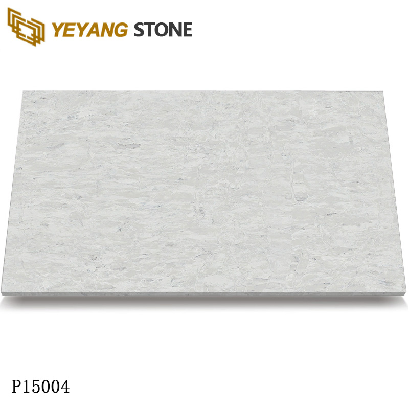 Light Cream Beige Calacatta Quartz Stone for Multiple Applications P15003