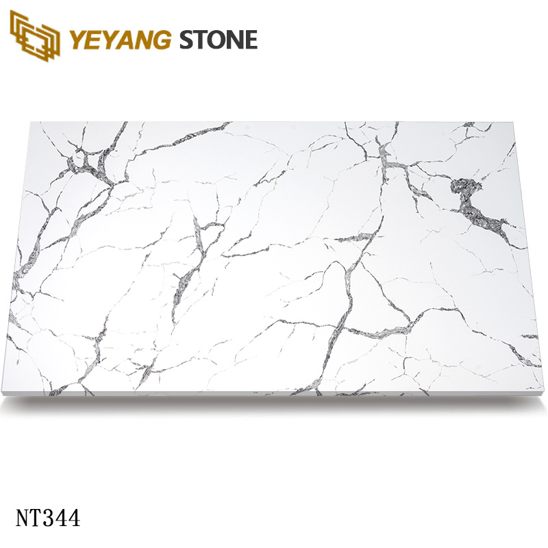 Invisible White Engineered Quartz Surfaces for Artistic Space