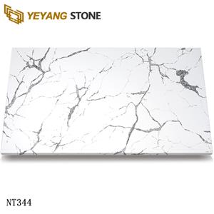 Invisible White Engineered Quartz Surfaces for Artistic Space