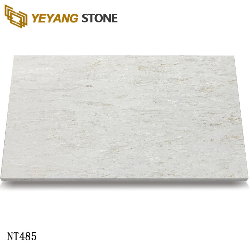 Calacatta Quartz Slabs with Grey Veins for Modern Space