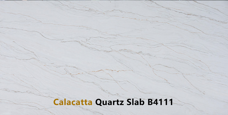Travertine-look quartz