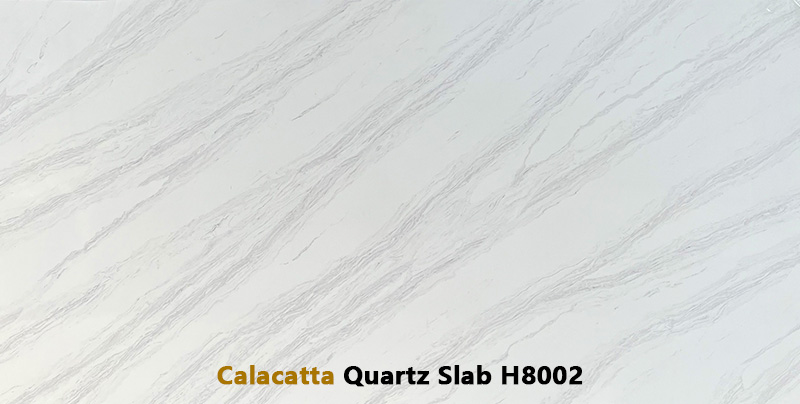 Marble-look quartz