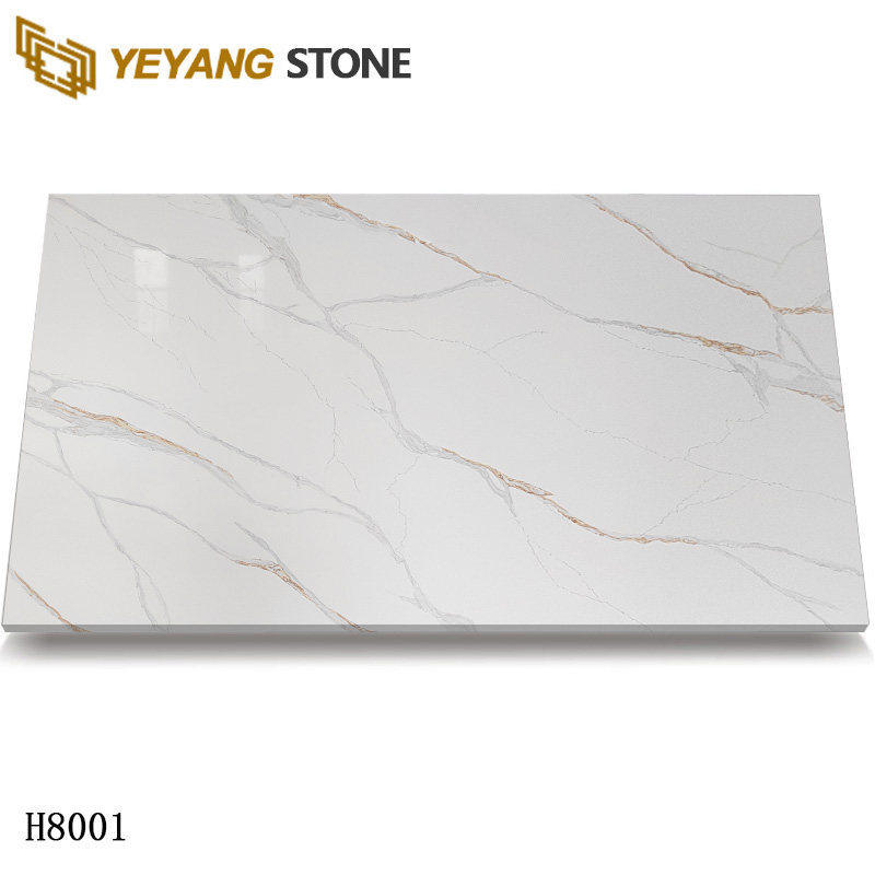 Engineered Quartz Stone Calacatta White Quartz Slabs