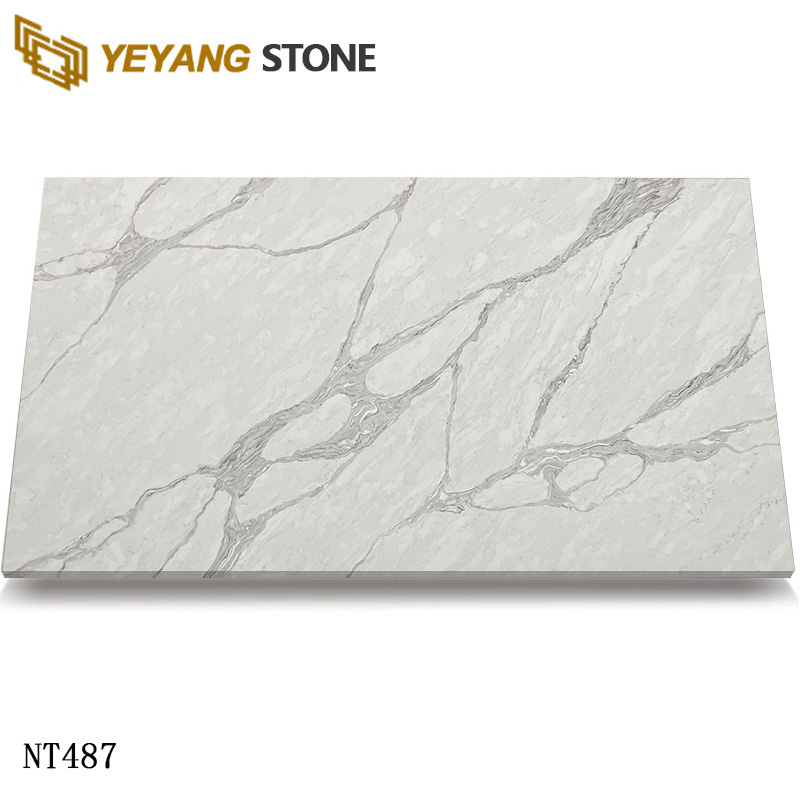 Engineered Quartz Stone Calacatta White Quartz Slabs
