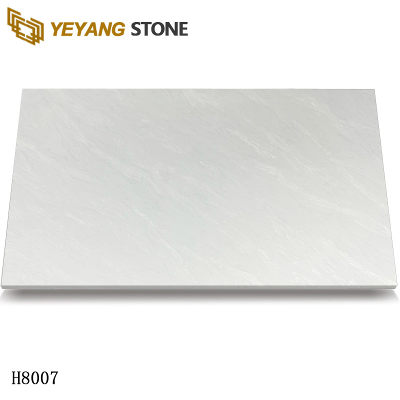 Bianco Calacatta Quartz Slabs Polished White Quartz Slabs