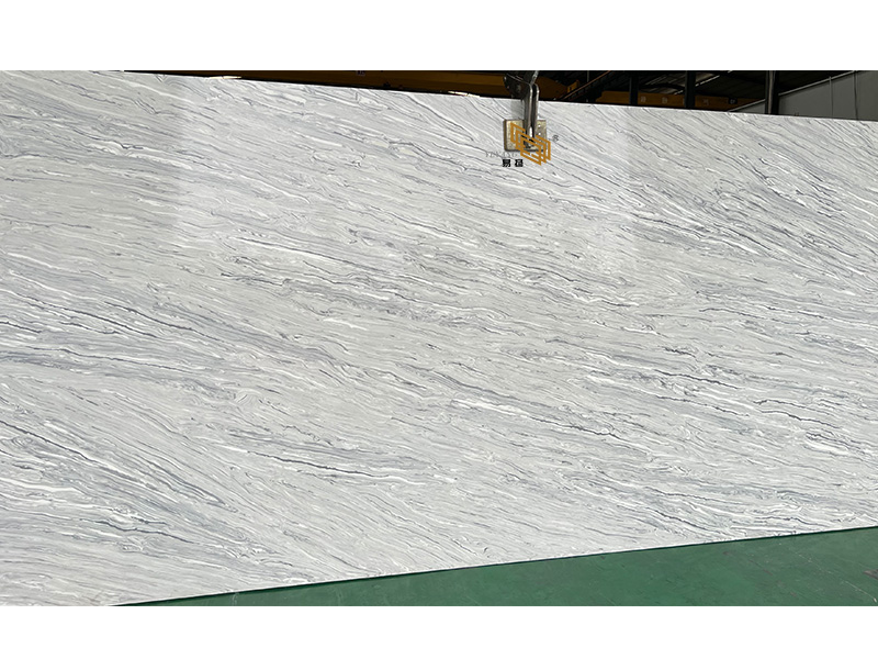 Concrete Look Grey Quartz Slabs for Industrial Style Space