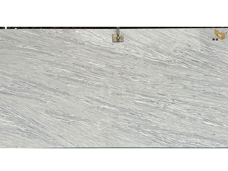 Concrete Look Grey Quartz Slabs for Industrial Style Space