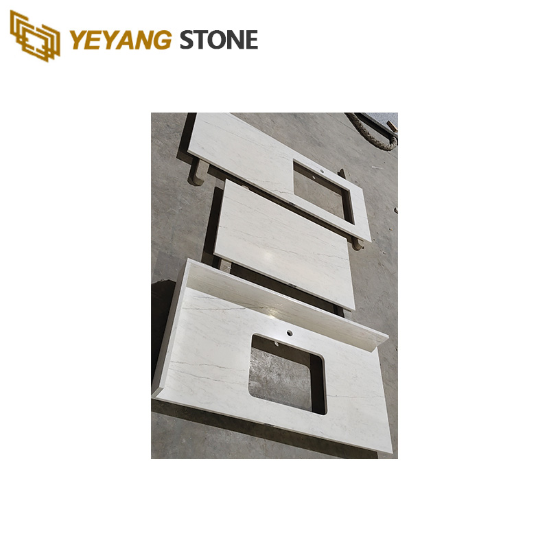 Calacatta White Quartz Linear Veins Quartz Kitchen Countertops