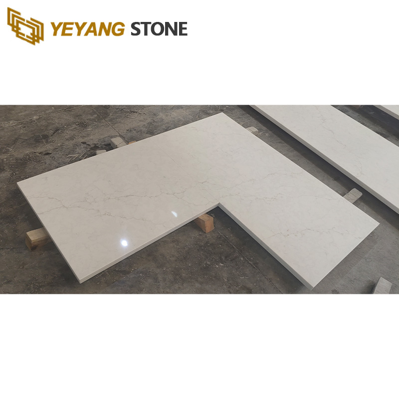 Regular Quartz Countertop Carrara White Quartz Kitchen Countertops
