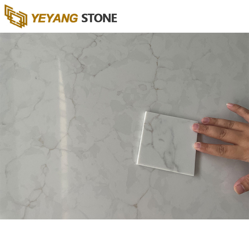Regular Quartz Countertop Carrara White Quartz Kitchen Countertops