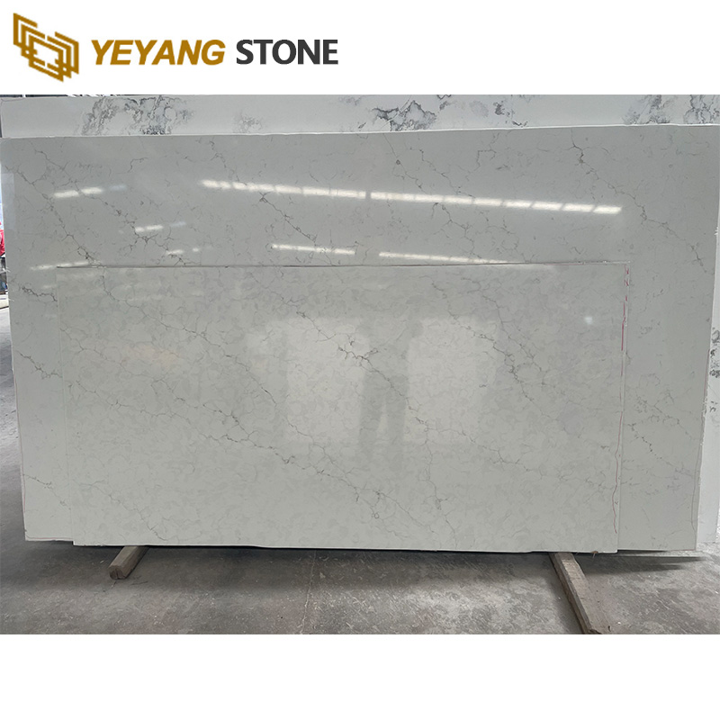 Regular Quartz Countertop Carrara White Quartz Kitchen Countertops