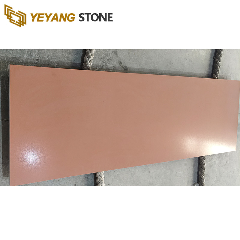 Custom Macaron Color Quartz Kitchen Countertops