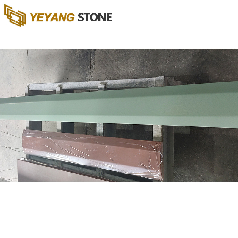 Custom Macaron Color Quartz Kitchen Countertops