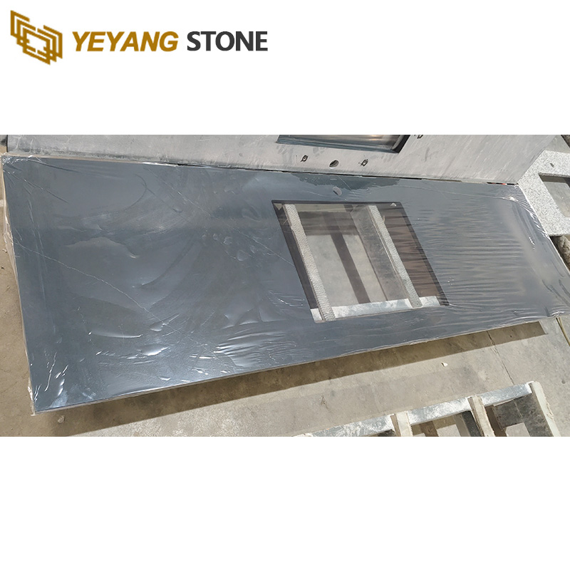 Black Soapstone Quartz Bathroom Vanity Tops for Engineered Project