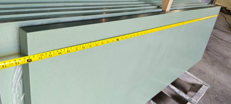 Customized Macaron Green Crystal Quartz Slabs