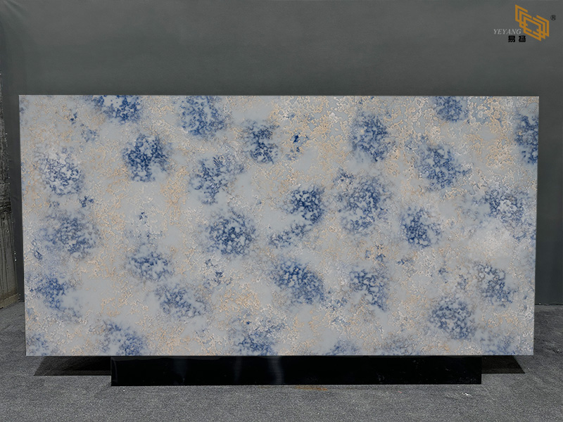 Starlit Night Blue Quartz Surface Luxury Quartz Stone Slabs