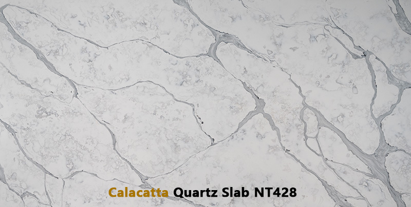 Marble-look quartz
