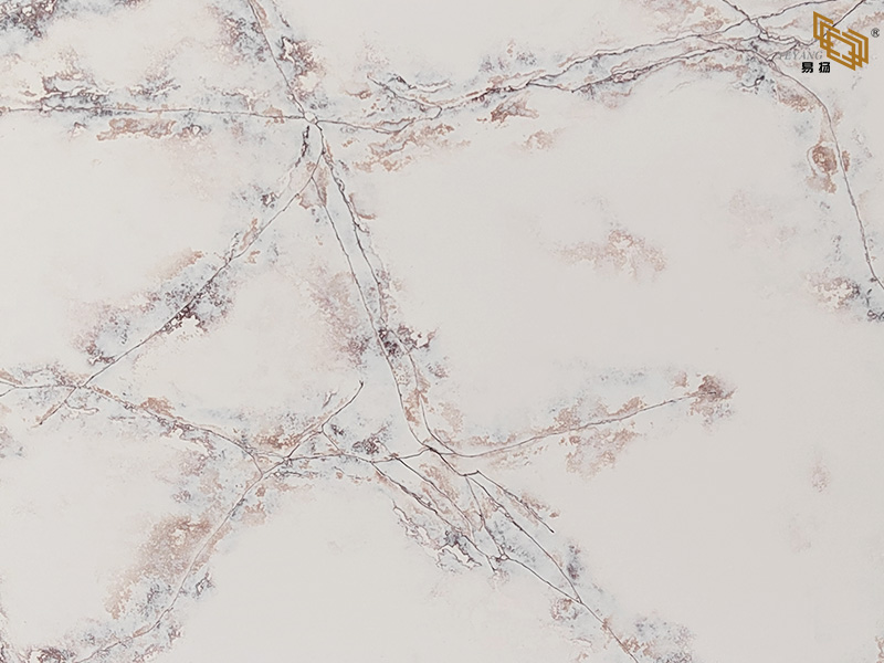 Beige Calacatta Quartz Engineered Quartz Stone Slab for Luxury Kitchens