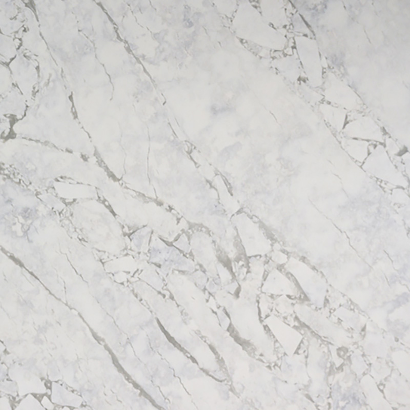 Geëxporteerde kunstmatige kwartssteen Calacatta White Design kwartsplaten NT410
