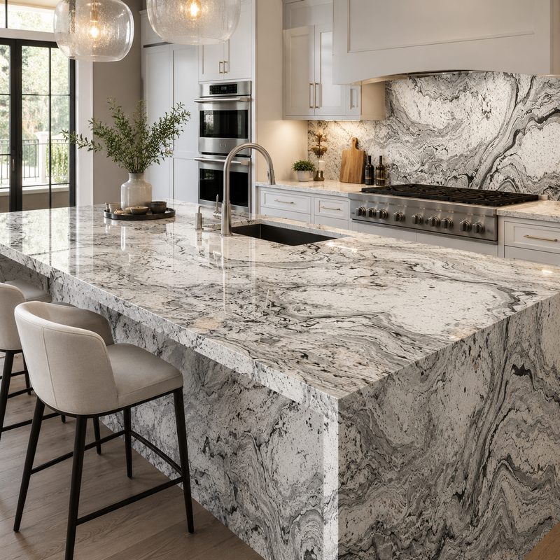 African Silver Dragon Granite