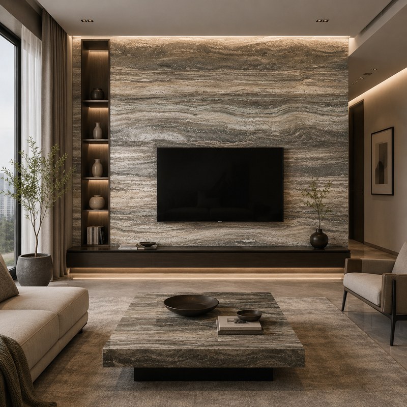 Italian Silver Grey Travertine
